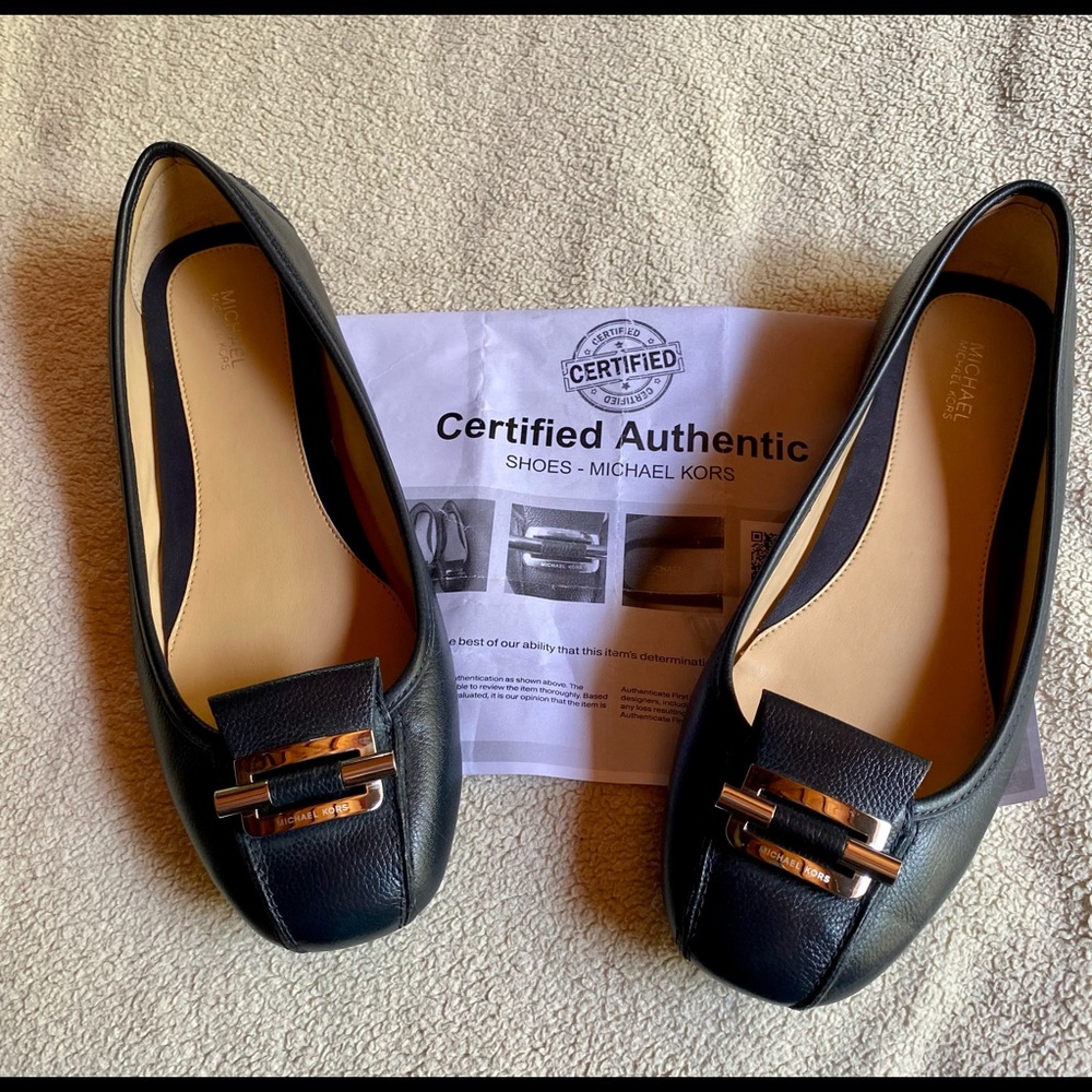 Michael Kors Navy Flats